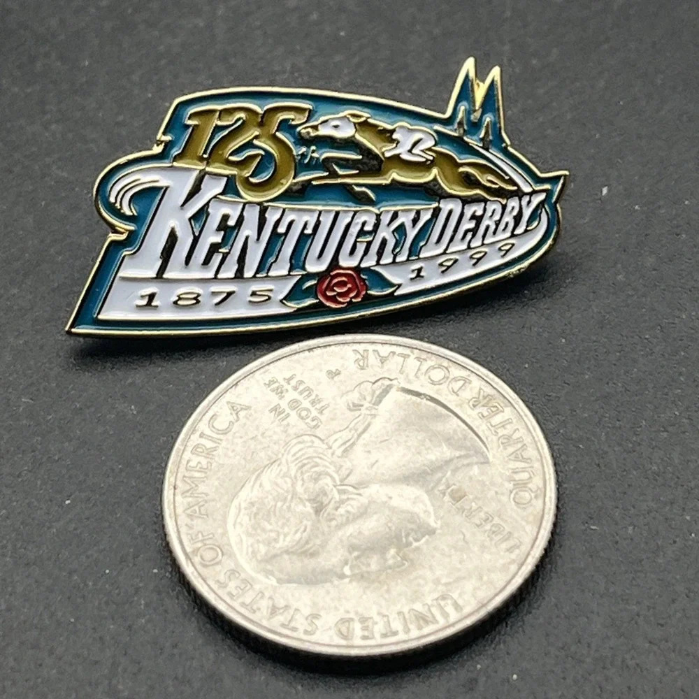 Kentucky Derby 125 Horse Racing Churchill‎ Downs Lapel Hat Pin